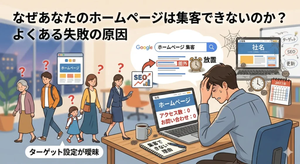 【2026年版】ホームページ集客のコツ｜中小企業がやるべき「3つの鉄則」