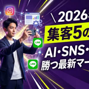 ホームページ集客方法の最新トレンド2026｜AI・SNS・動画を活用した新戦略