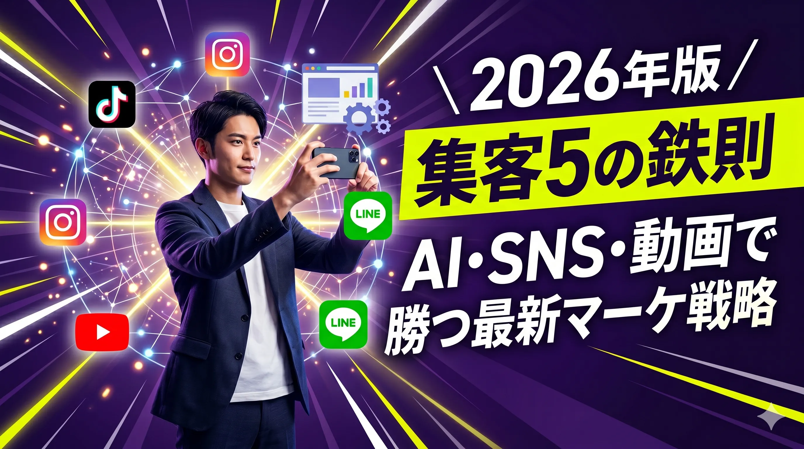 ホームページ集客方法の最新トレンド2026｜AI・SNS・動画を活用した新戦略
