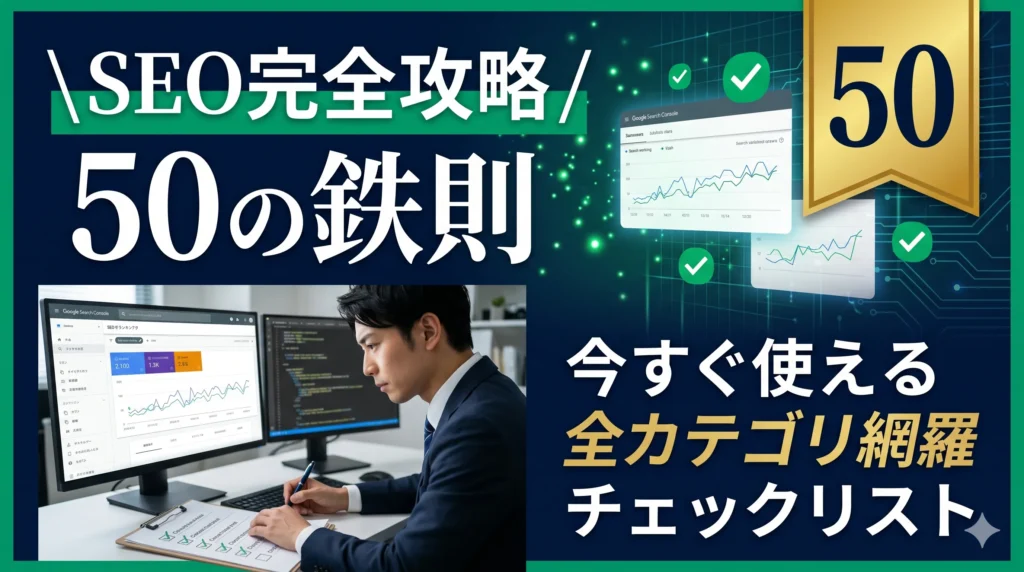 SEO攻略チェックリスト50｜今すぐ確認すべきポイントを全網羅
